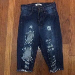 FashionNova Ripped Shorts